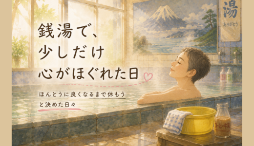 銭湯で、少しだけ心がほぐれた日