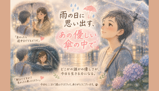 🌧 雨の日に思い出す、あの優しい傘の中で